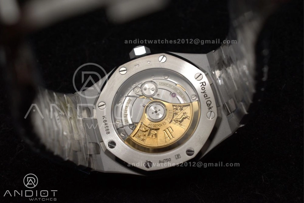 Royal Oak 37mm 15454 Frosted SS APSF 1:1 Best Edition Grey Textured Dial on SS Bracelet SA3120 Super Clone