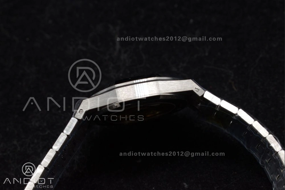 Royal Oak 37mm 15454 Frosted SS APSF 1:1 Best Edition White Textured Dial On SS Bracelet SA3120 Super Clone