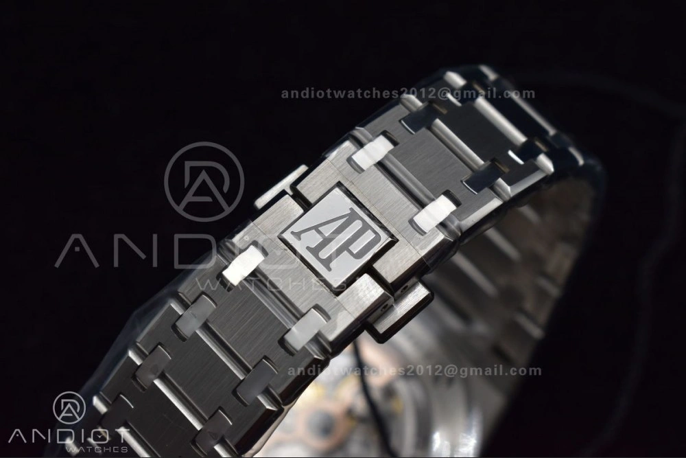 Royal Oak 39mm 15202 SS ZF 1:1 Best Edition Blue Textured Dial on SS Bracelet A2121