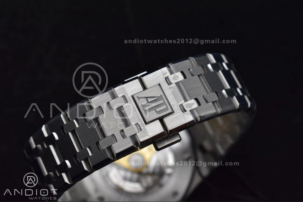 Royal Oak 41mm 15400 SS ZF 1:1 Best Edition Black Textured Dial on SS Bracelet A3120