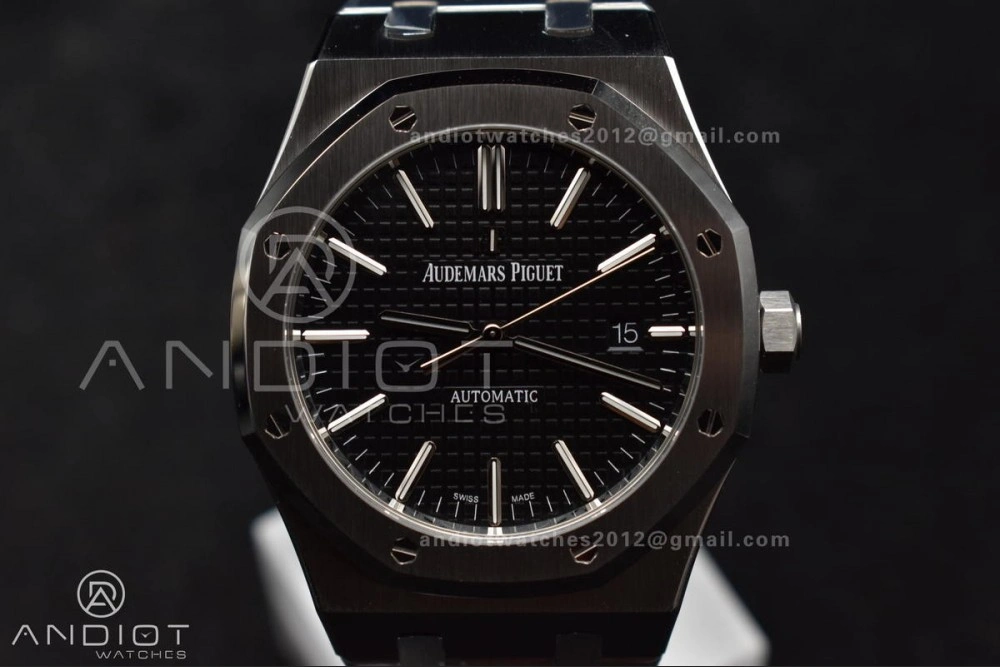 Royal Oak 41mm 15400 SS ZF 1:1 Best Edition Black Textured Dial on SS Bracelet A3120