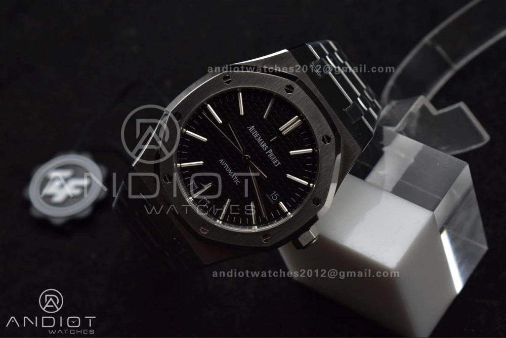 Royal Oak 41mm 15400 SS ZF 1:1 Best Edition Black Textured Dial on SS Bracelet A3120