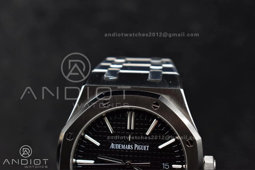 Royal Oak 41mm 15400 SS ZF 1:1 Best Edition Black Textured Dial on SS Bracelet A3120