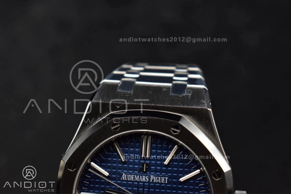 Royal Oak 41mm 15400 SS ZF 1:1 Best Edition Blue Textured Dial on SS Bracelet A3120