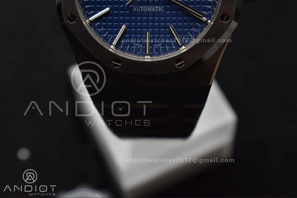 Royal Oak 41mm 15400 SS ZF 1:1 Best Edition Blue Textured Dial on SS Bracelet A3120