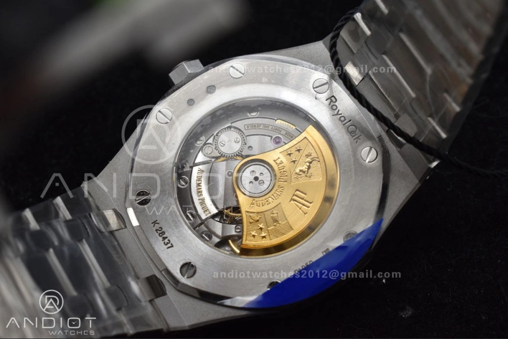 Royal Oak 41mm 15400 SS ZF 1:1 Best Edition Frosted Case Blue Textured Dial on SS Bracelet A3120