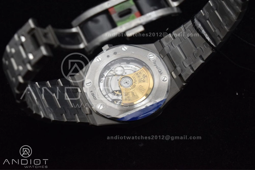 Royal Oak 41mm 15400 SS ZF 1:1 Best Edition Frosted Case Blue Textured Dial on SS Bracelet A3120