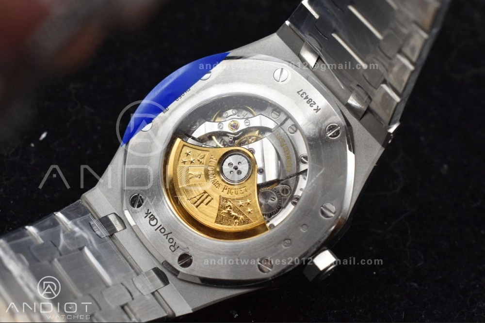 Royal Oak 41mm 15400 SS ZF 1:1 Best Edition Frosted Case Blue Textured Dial on SS Bracelet A3120