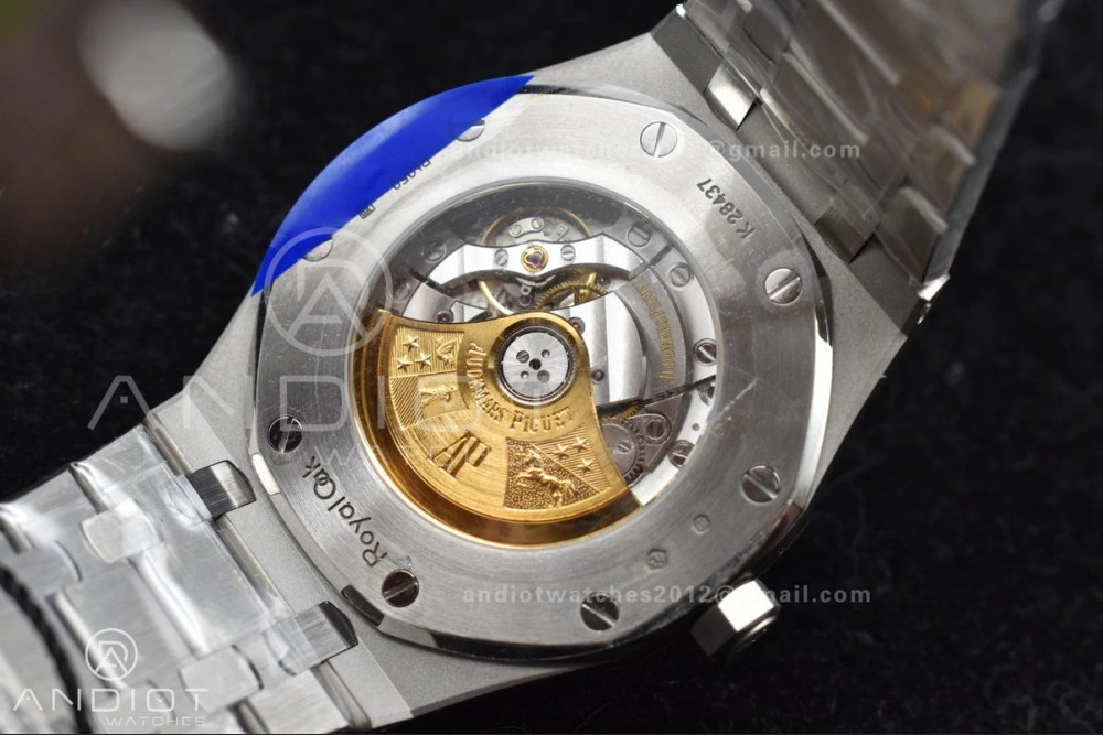 Royal Oak 41mm 15400 SS ZF 1:1 Best Edition Frosted Case Blue Textured Dial on SS Bracelet A3120