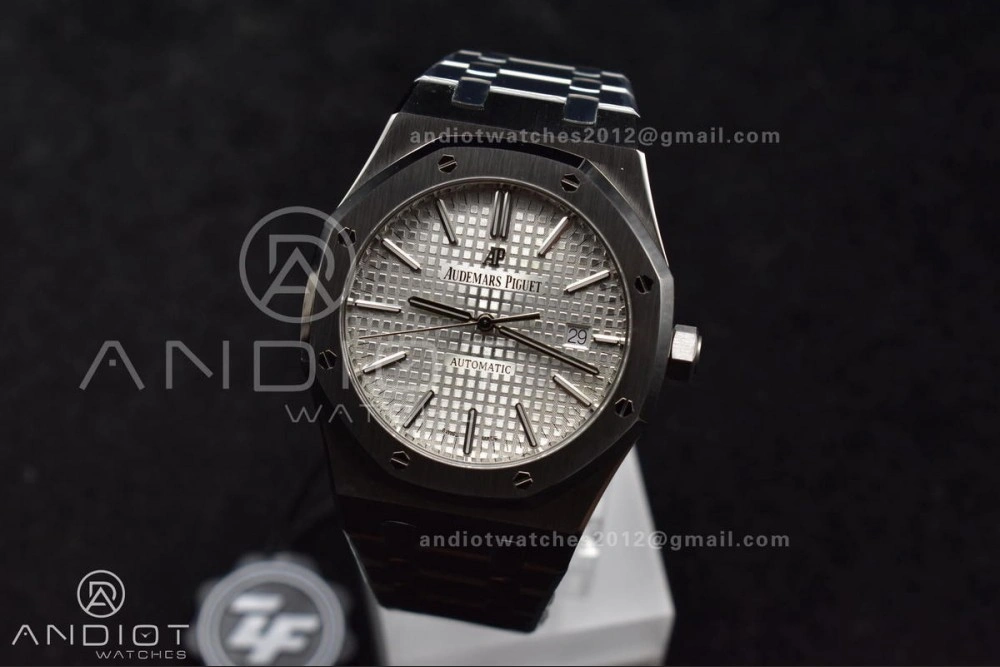 Royal Oak 41mm 15400 SS ZF 1:1 Best Edition White Textured Dial on SS Bracelet A3120