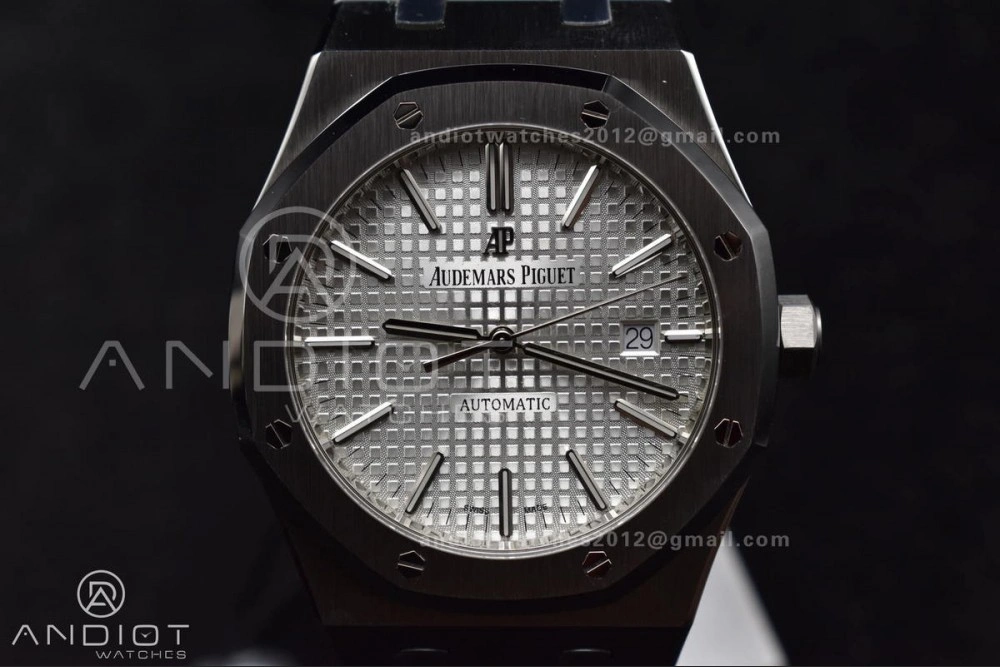 Royal Oak 41mm 15400 SS ZF 1:1 Best Edition White Textured Dial on SS Bracelet A3120