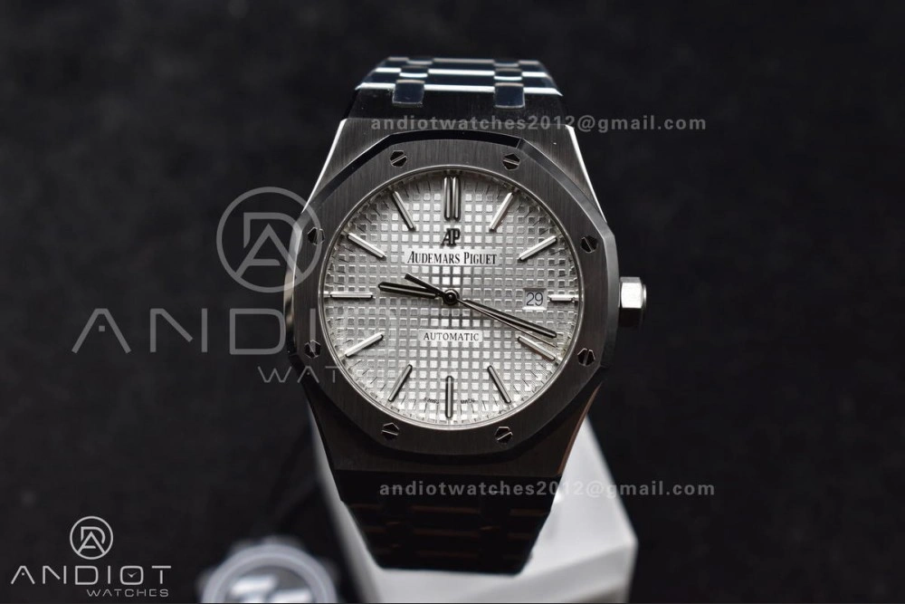 Royal Oak 41mm 15400 SS ZF 1:1 Best Edition White Textured Dial on SS Bracelet A3120