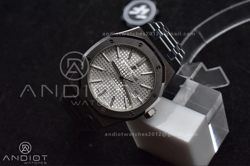 Royal Oak 41mm 15400 SS ZF 1:1 Best Edition White Textured Dial on SS Bracelet A3120