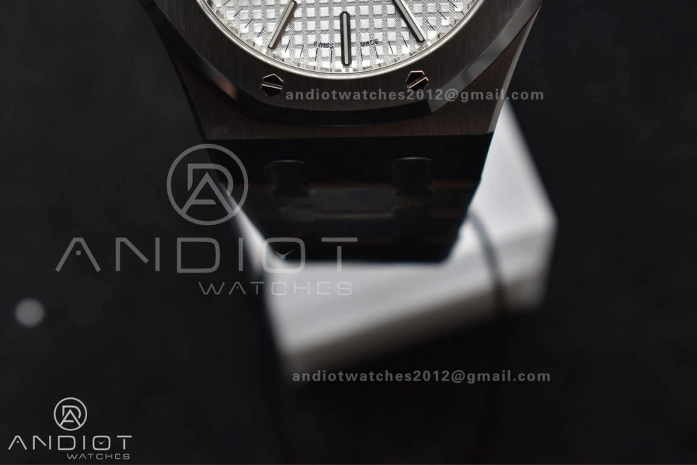 Royal Oak 41mm 15400 SS ZF 1:1 Best Edition White Textured Dial on SS Bracelet A3120