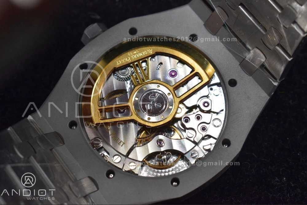 Royal Oak 41mm 15500 SS APSF 1:1 Best Edition Blue Textured Dial on SS Bracelet A4302 Super Clone