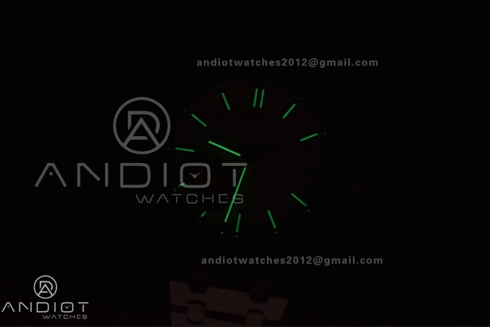 Royal Oak 41mm 15500 SS APSF 1:1 Best Edition White Textured Dial on SS Bracelet A4302 Super Clone