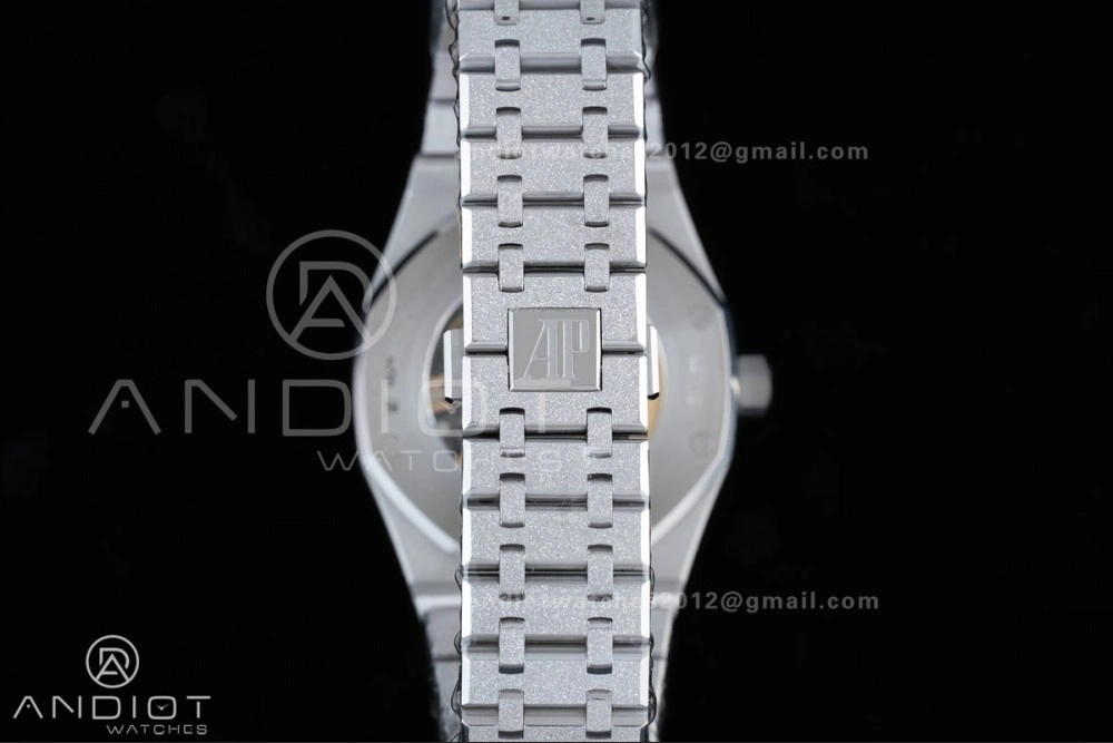 Royal Oak 41mm Openworked 15407 SS Frosted THBF 1:1 Best Edition on SS Bracelet SA3132 V2