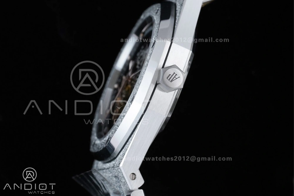 Royal Oak 41mm Openworked 15407 SS Frosted THBF 1:1 Best Edition on SS Bracelet SA3132 V2
