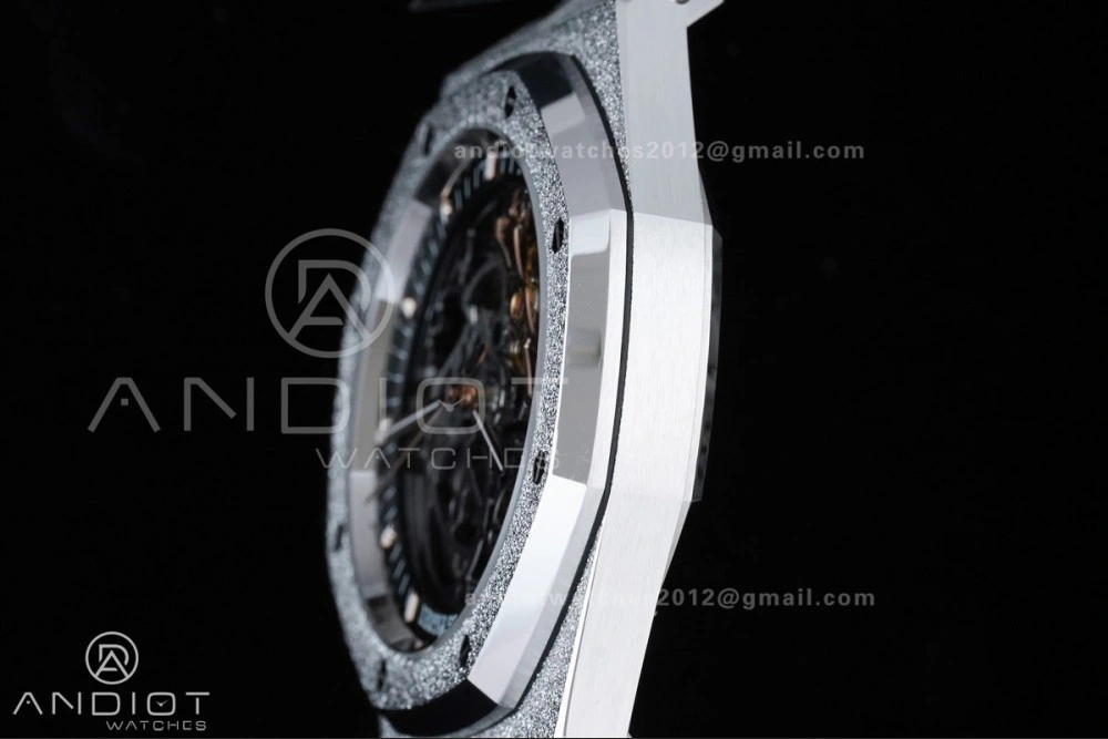 Royal Oak 41mm Openworked 15407 SS Frosted THBF 1:1 Best Edition on SS Bracelet SA3132 V2