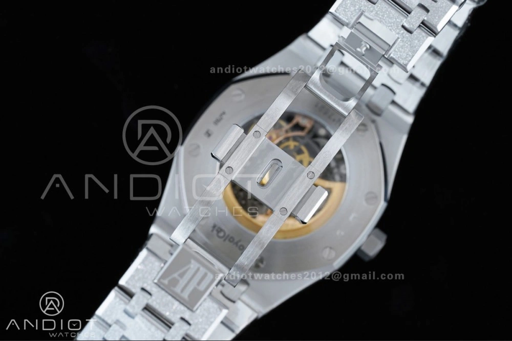 Royal Oak 41mm Openworked 15407 SS Frosted THBF 1:1 Best Edition on SS Bracelet SA3132 V2
