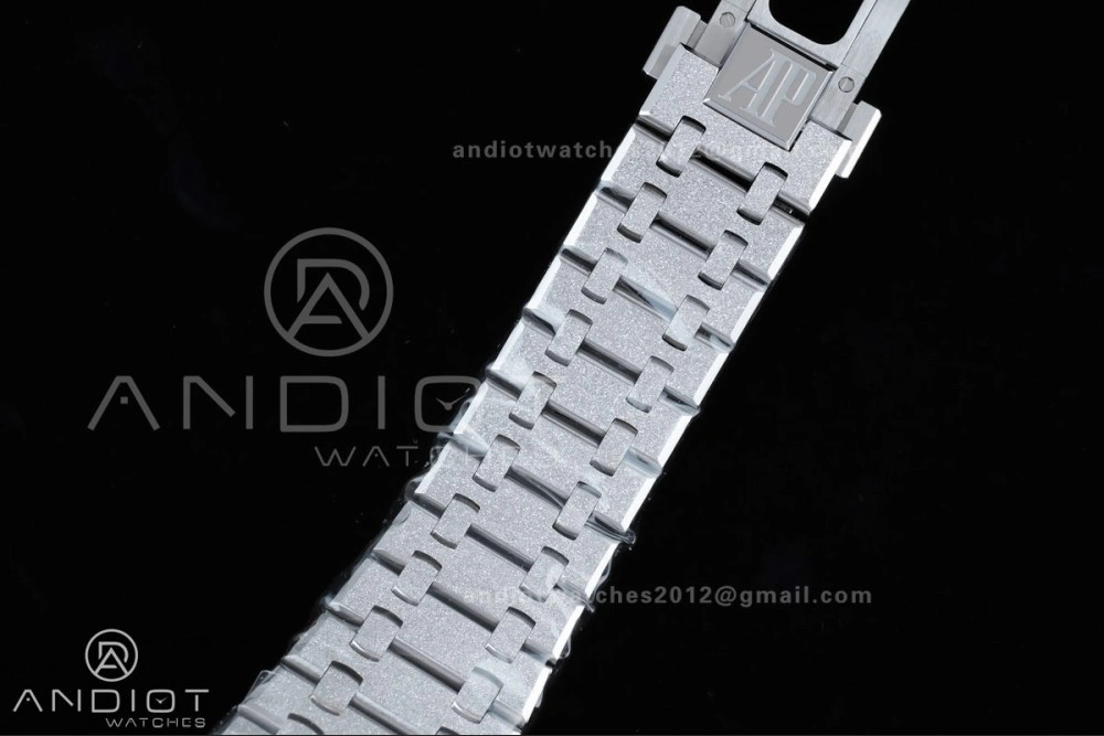 Royal Oak 41mm Openworked 15407 SS Frosted THBF 1:1 Best Edition on SS Bracelet SA3132 V2