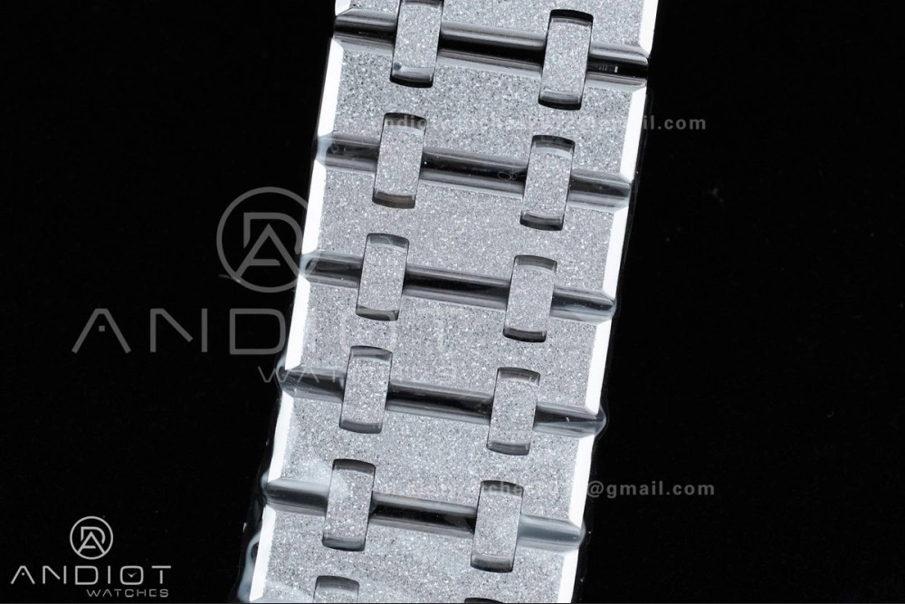 Royal Oak 41mm Openworked 15407 SS Frosted THBF 1:1 Best Edition on SS Bracelet SA3132 V2