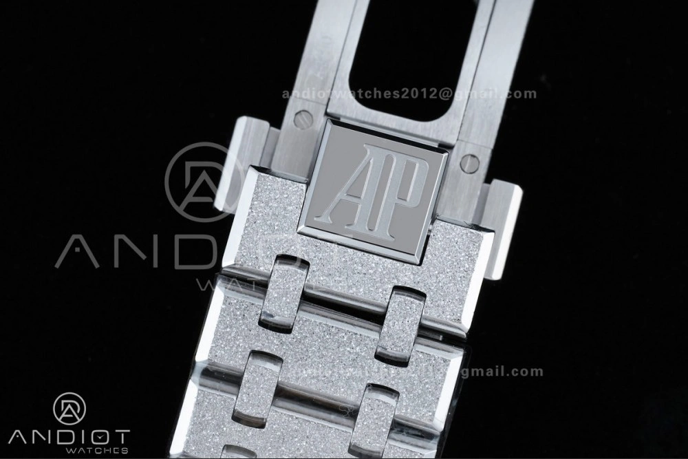 Royal Oak 41mm Openworked 15407 SS Frosted THBF 1:1 Best Edition on SS Bracelet SA3132 V2