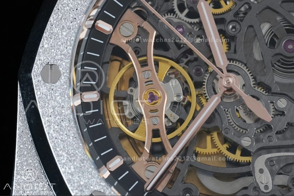Royal Oak 41mm Openworked 15407 SS Frosted THBF 1:1 Best Edition on SS Bracelet SA3132 V2