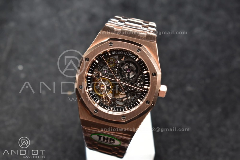 Royal Oak 41mm Openworked 15407OR RG THBF 1:1 Best Edition on RG Bracelet SA3132