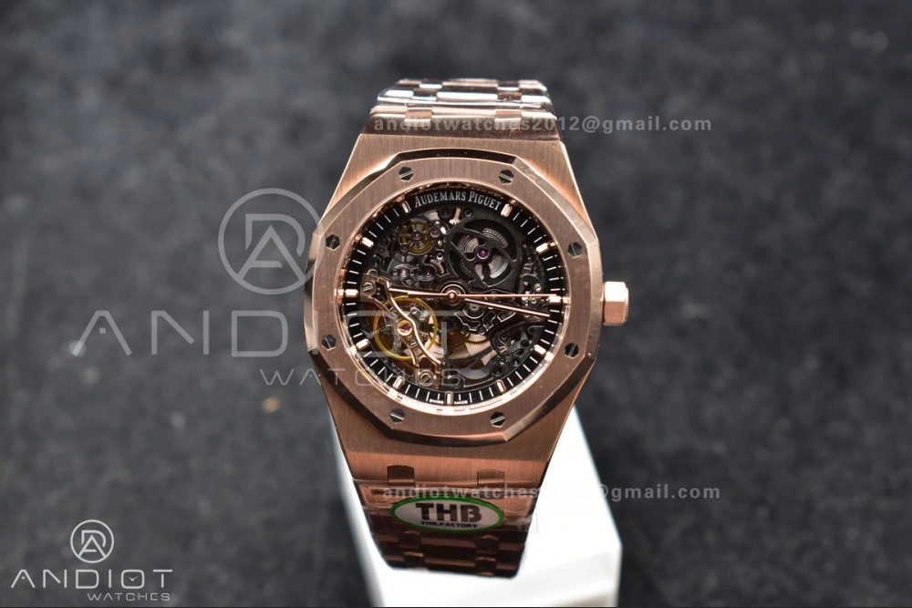 Royal Oak 41mm Openworked 15407OR RG THBF 1:1 Best Edition on RG Bracelet SA3132