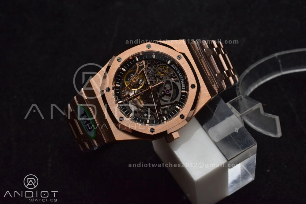 Royal Oak 41mm Openworked 15407OR RG THBF 1:1 Best Edition on RG Bracelet SA3132