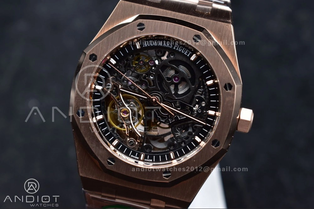 Royal Oak 41mm Openworked 15407OR RG THBF 1:1 Best Edition on RG Bracelet SA3132