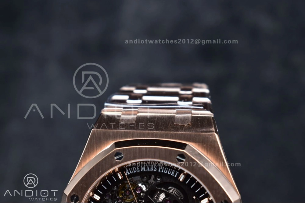 Royal Oak 41mm Openworked 15407OR RG THBF 1:1 Best Edition on RG Bracelet SA3132