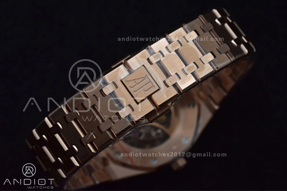 Royal Oak 41mm Openworked 15407OR RG THBF 1:1 Best Edition on RG Bracelet SA3132