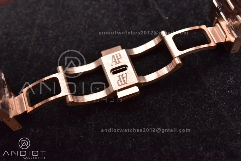 Royal Oak 41mm Openworked 15407OR RG THBF 1:1 Best Edition on RG Bracelet SA3132