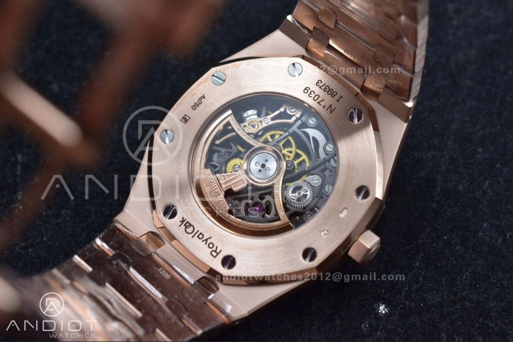 Royal Oak 41mm Openworked 15407OR RG THBF 1:1 Best Edition on RG Bracelet SA3132