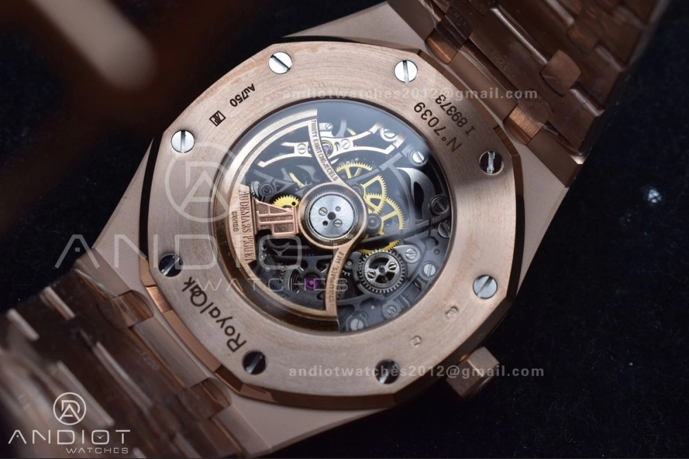 Royal Oak 41mm Openworked 15407OR RG THBF 1:1 Best Edition on RG Bracelet SA3132