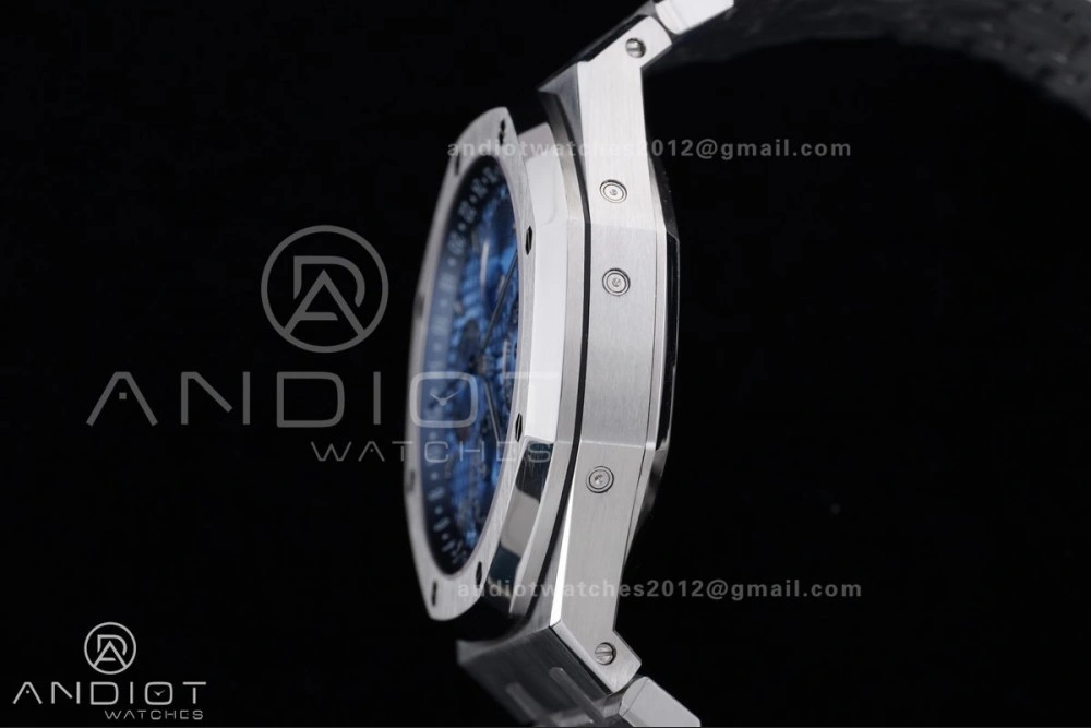 Royal Oak 41mm Perpetual Calendar 26574 SS APSF1:1 Best Edition Iced Blue Dial on SS Bracelet A5134