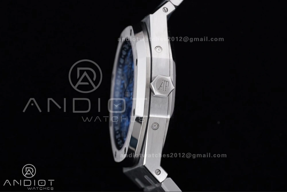 Royal Oak 41mm Perpetual Calendar 26574 SS APSF1:1 Best Edition Iced Blue Dial on SS Bracelet A5134