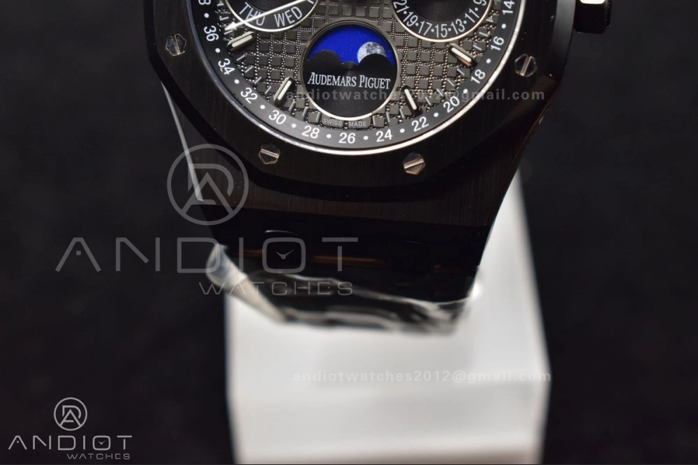 Royal Oak 41mm Perpetual Calendar Black Ceramic APSF1:1 Best Edition Black Dial on Ceramic Bracelet A5134 V2
