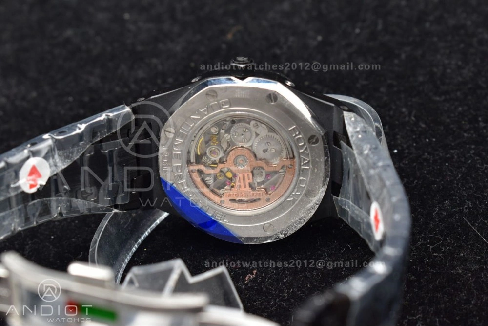 Royal Oak 41mm Perpetual Calendar Black Ceramic APSF1:1 Best Edition Black Dial on Ceramic Bracelet A5134 V2