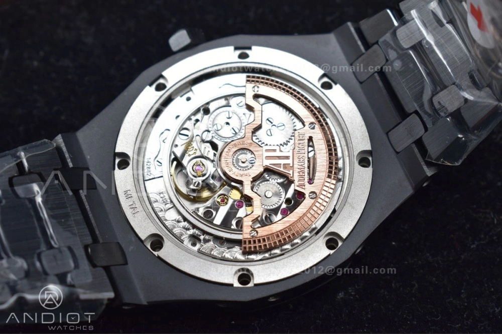 Royal Oak 41mm Perpetual Calendar Black Ceramic APSF1:1 Best Edition Black Dial on Ceramic Bracelet A5134 V2