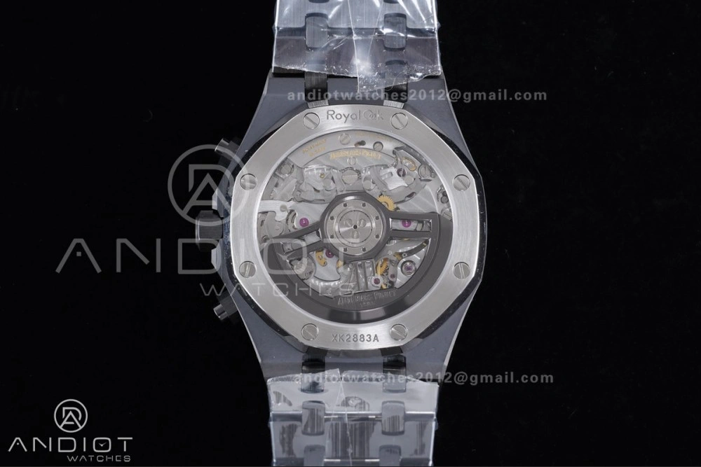 Royal Oak Chrono 26240 Black Ceramic APSF 1:1 Best Edition on Ceramic Bracelet SA4401 Super Clone