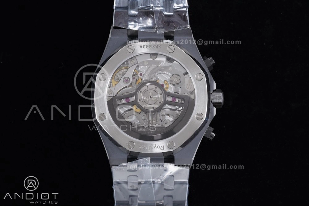 Royal Oak Chrono 26240 Black Ceramic APSF 1:1 Best Edition on Ceramic Bracelet SA4401 Super Clone