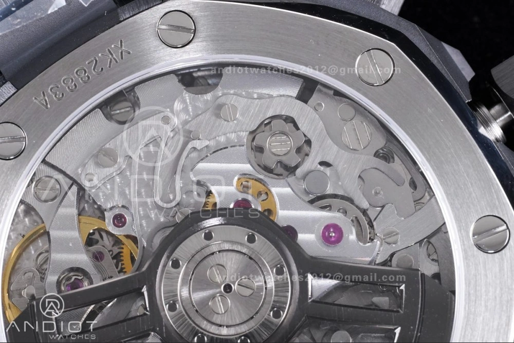 Royal Oak Chrono 26240 Black Ceramic APSF 1:1 Best Edition on Ceramic Bracelet SA4401 Super Clone