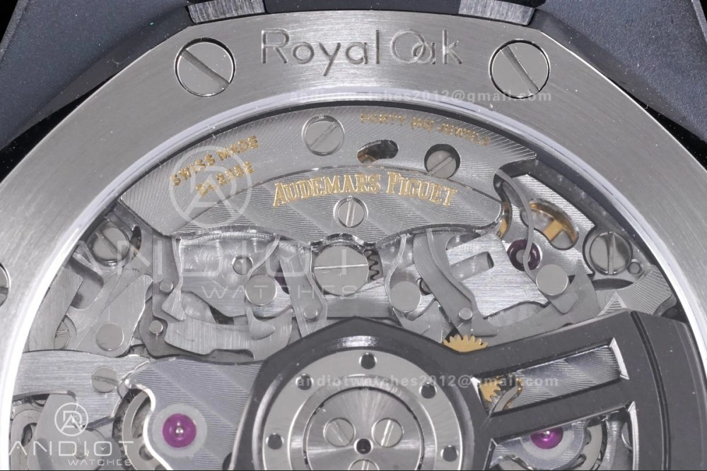 Royal Oak Chrono 26240 Black Ceramic APSF 1:1 Best Edition on Ceramic Bracelet SA4401 Super Clone