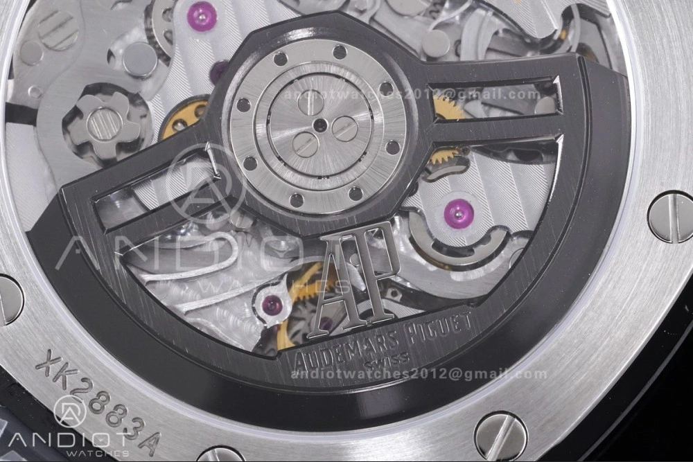 Royal Oak Chrono 26240 Black Ceramic APSF 1:1 Best Edition on Ceramic Bracelet SA4401 Super Clone