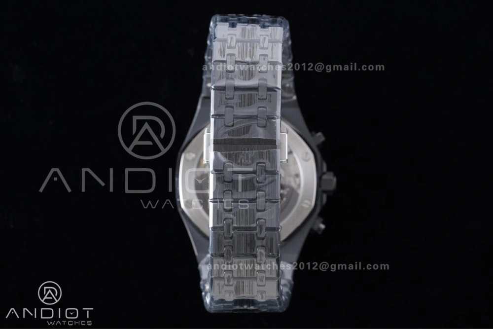 Royal Oak Chrono 26240 Black Ceramic APSF 1:1 Best Edition on Ceramic Bracelet SA4401 Super Clone
