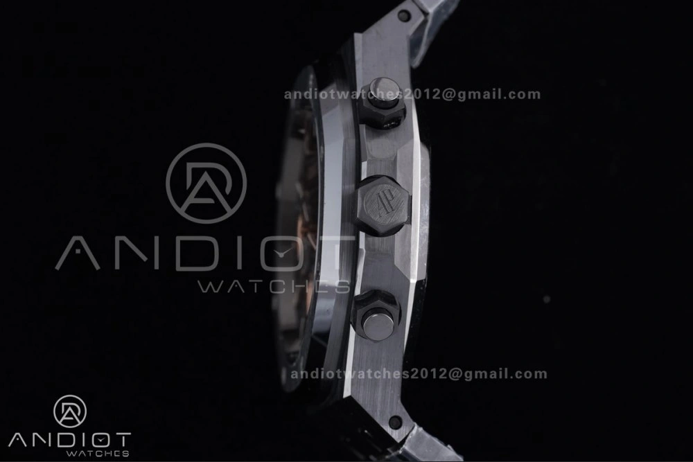 Royal Oak Chrono 26240 Black Ceramic APSF 1:1 Best Edition on Ceramic Bracelet SA4401 Super Clone
