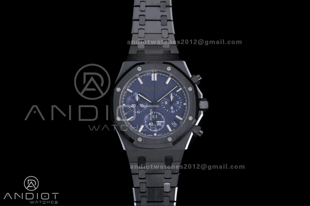 Royal Oak Chrono 26240 Blue Ceramic APSF 1:1 Best Edition on Ceramic Bracelet SA4401 Super Clone